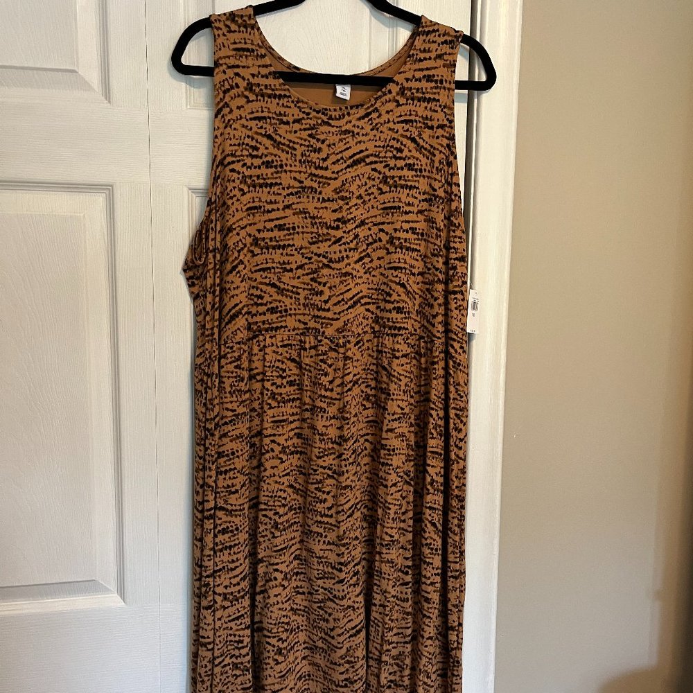 Old Navy Sleeveless Patterned Empire Waist Dress, BNWT